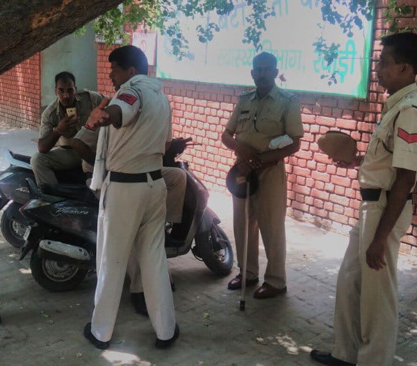 overloaded canter hit four childrens of a family in rewari, on the spot death