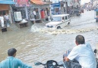 rain fall,electrice supply break, wather on road jind
