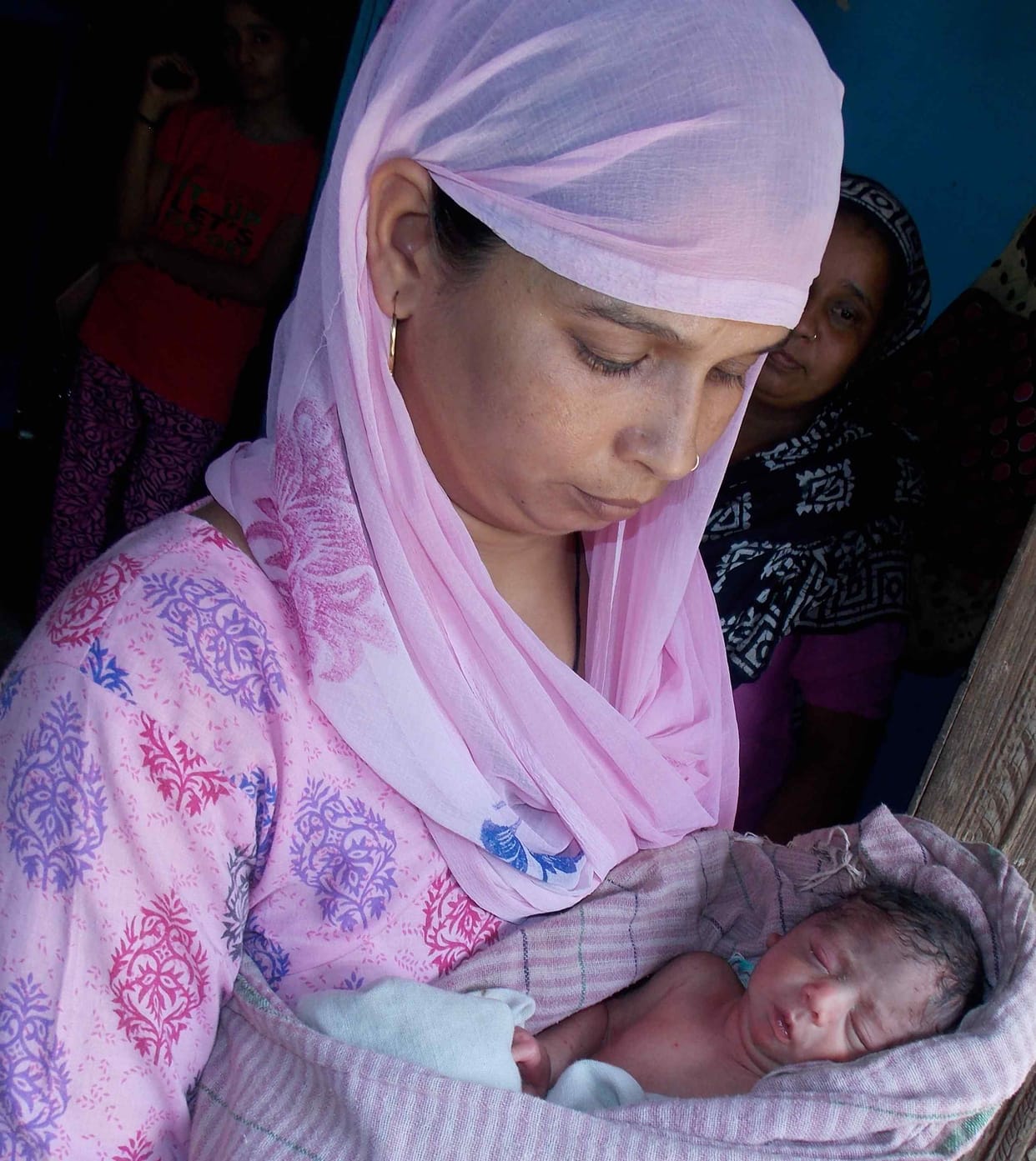 new born baby thown injungle