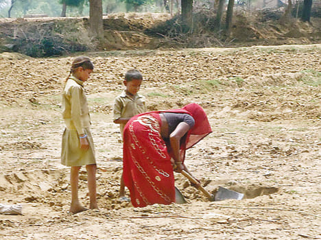  sookhe ne bachchon ko thama diya phaavada Dry the children handed shovel