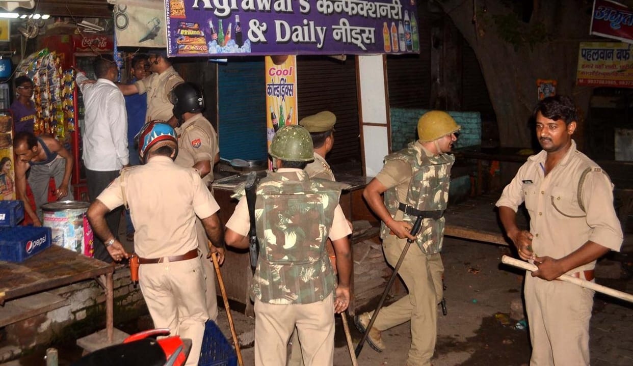 Aligarh scene of ritual in the two communities clashed