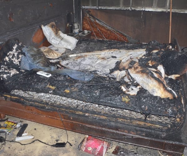 fire in a hotel in Lucknow.