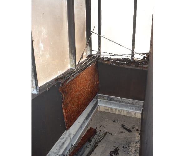 fire in a hotel in Lucknow.