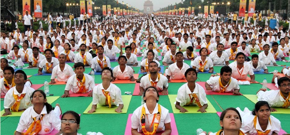  Rajpath converted into aYoga path, watch these special pictures