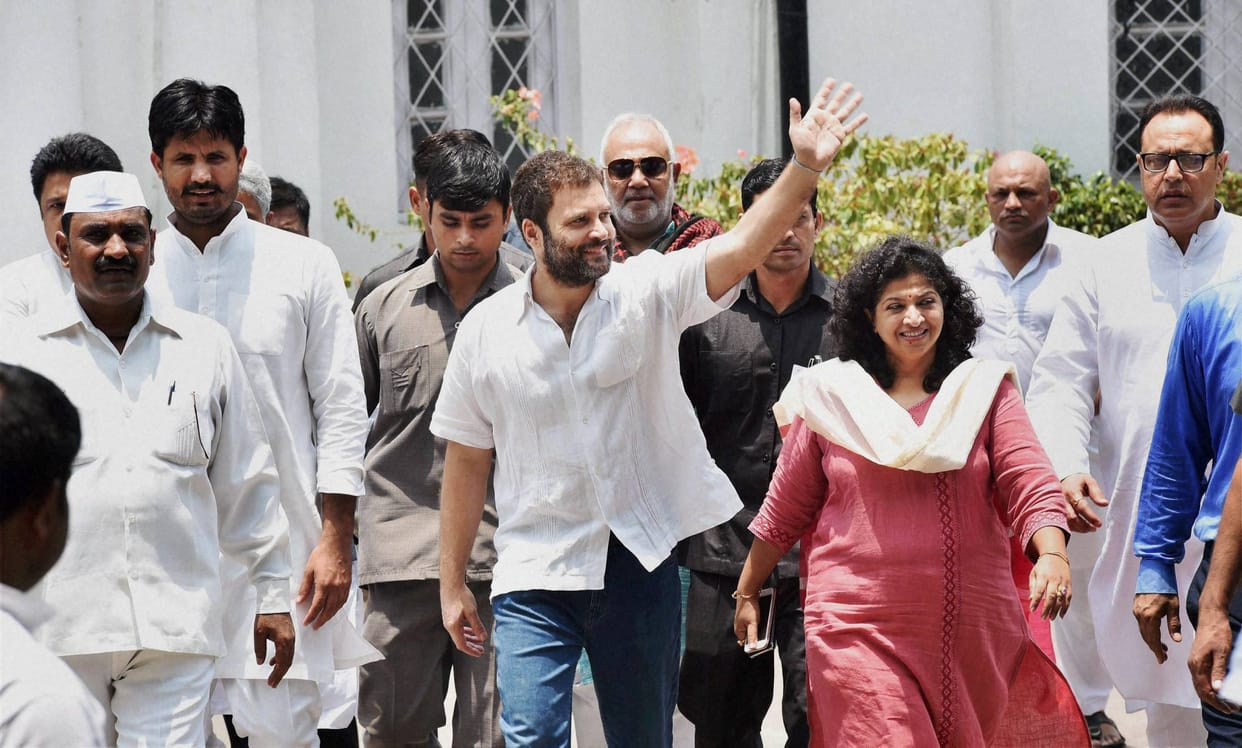 rahul gandhi foot march cancels