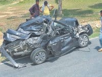 car accident, karnal car accident, survived aboard, karnal