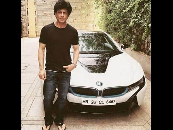 Shah Rukh Khan takes his new BMW i8 for a spin