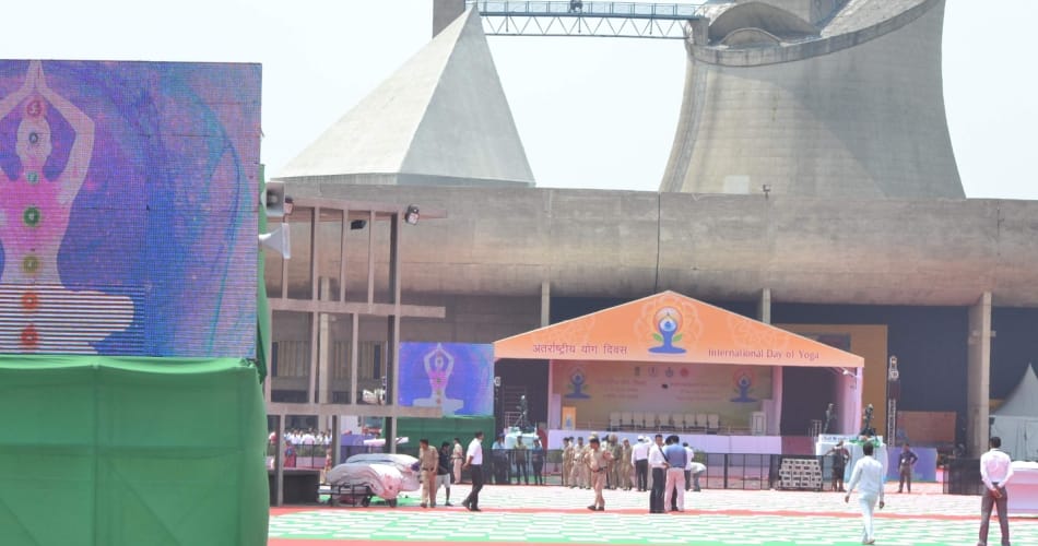 international yog day, nine special arrangements on pm modi visit in chandigarh