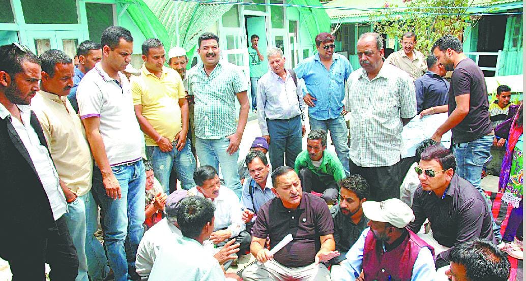With villagers staging a sit-legislator maihar