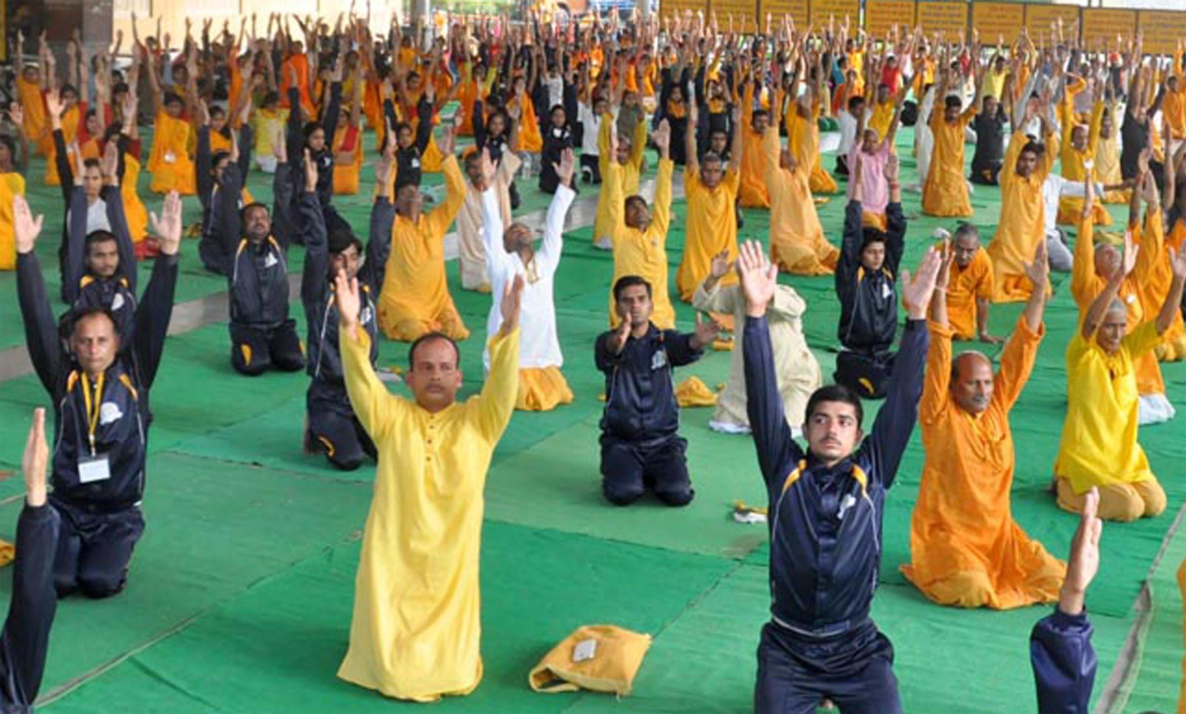 yoga camp organised on international yoga day