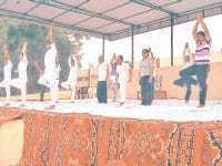 yoga day, officers yoga, reharsal, fatehabad