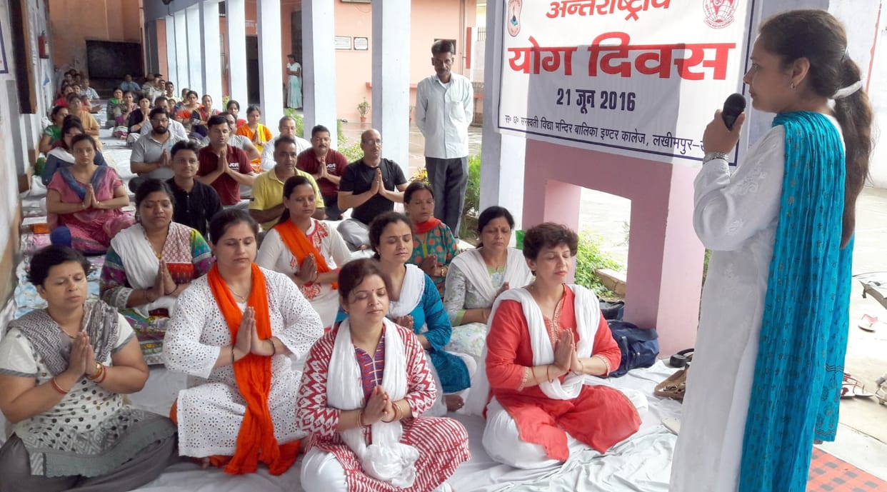 Whither are seen showing yoga