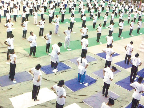 Children, old and young all the Pranayama