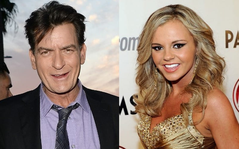 Charlie Sheen wished to sleep with Shane Warne's ex girlfriend