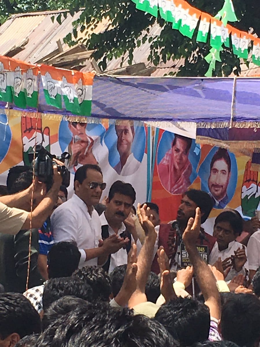 Azharuddin bats for Congress candidate in Anantnag