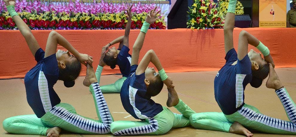 21 states 352 students took part in the final of  National Yoga Olympiad