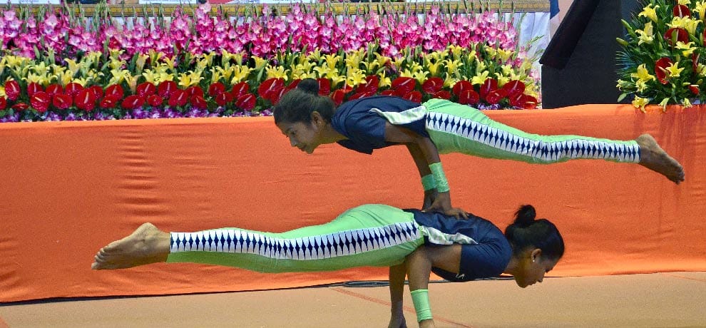 21 states 352 students took part in the final of  National Yoga Olympiad