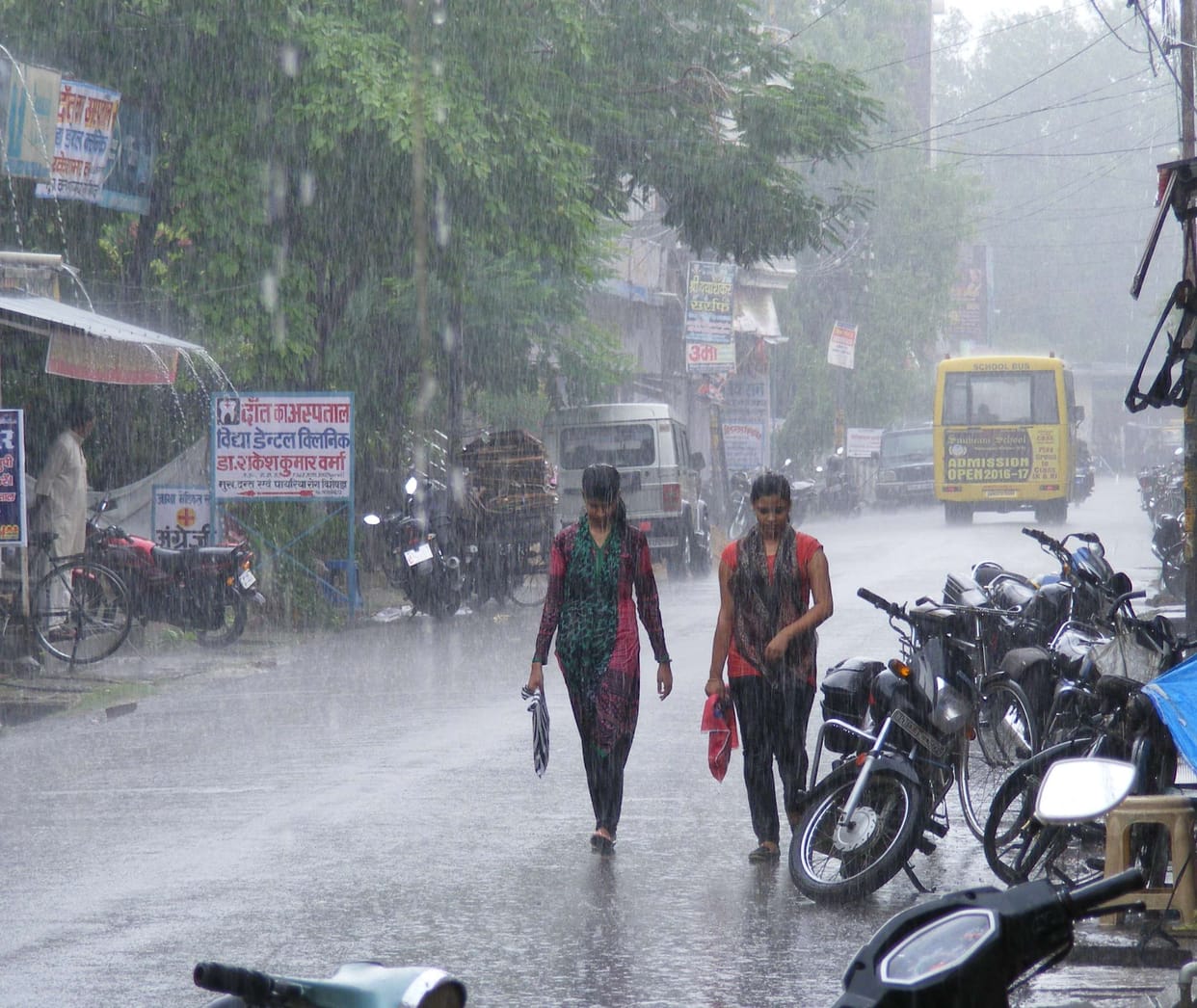 Weather pleasant after rain