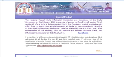 85 applications for Himachal Chief Information Commissioner.