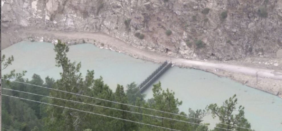 Satluj Water level rising at Urni, kinnaur.