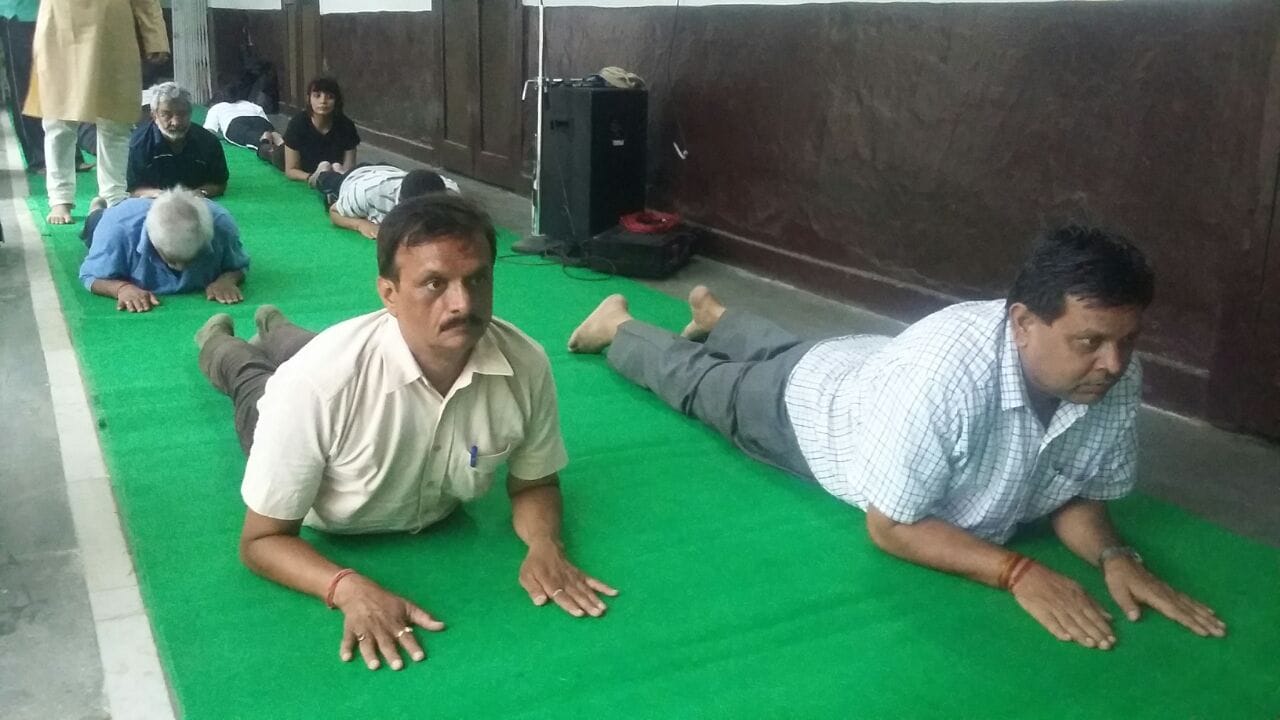 lucknow people celebrate international yoga day