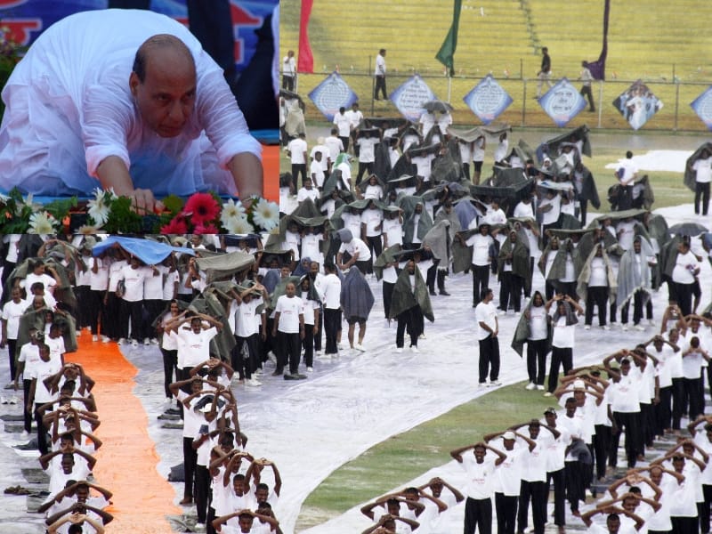 Pics of international yoga day.
