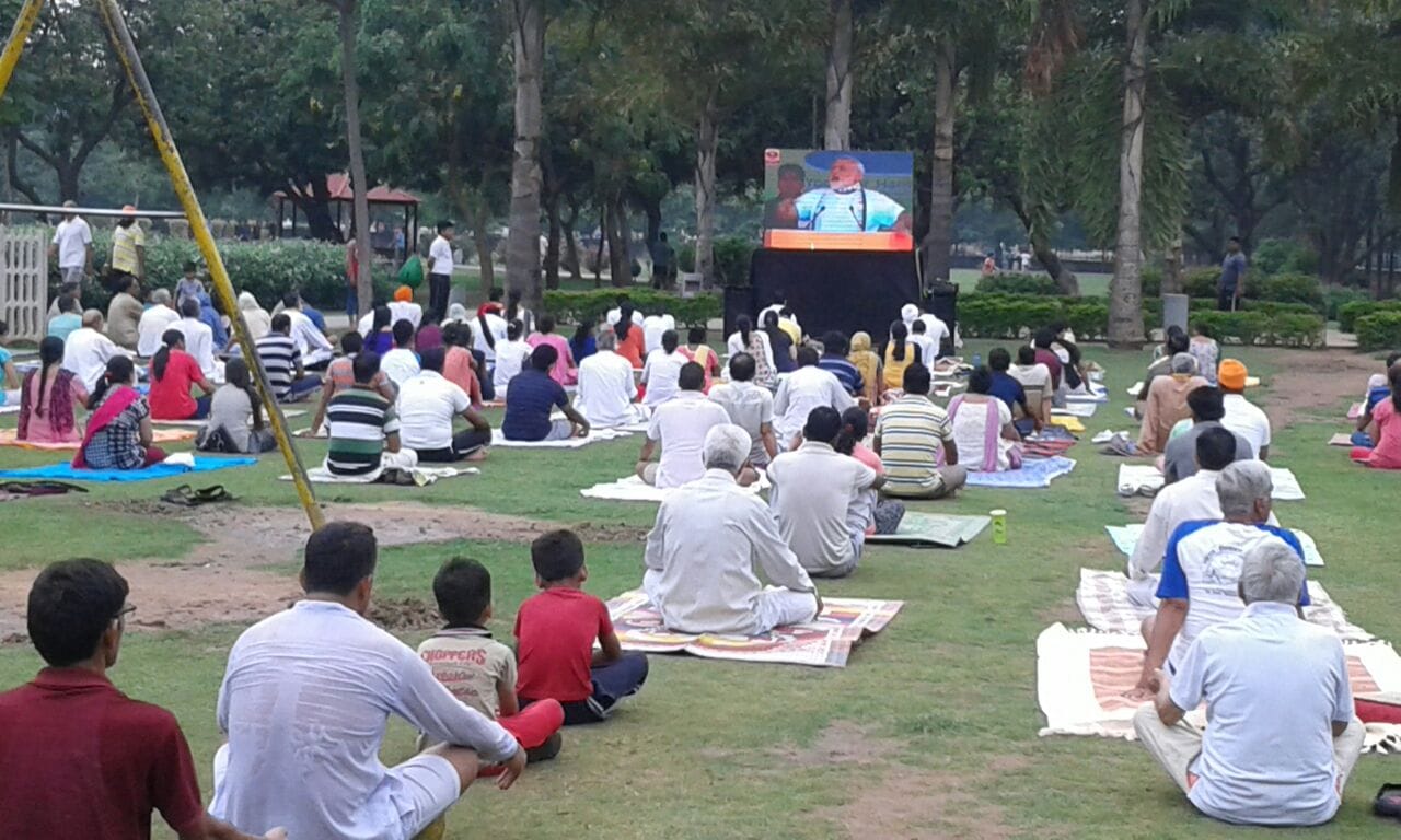 narendra modi, narendra modi in chandigarh, international yoga day, narendra modi at capitol complex