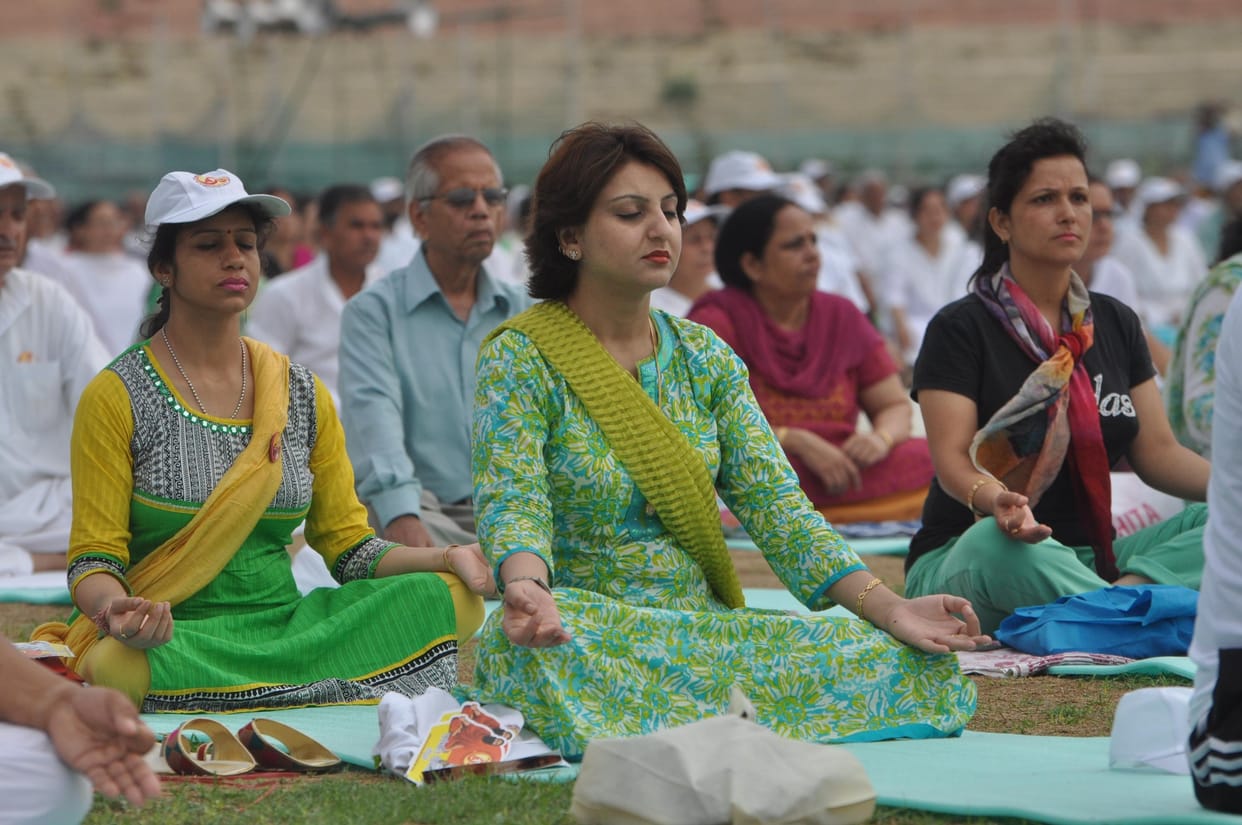 international yoga day was celebrated in jammu