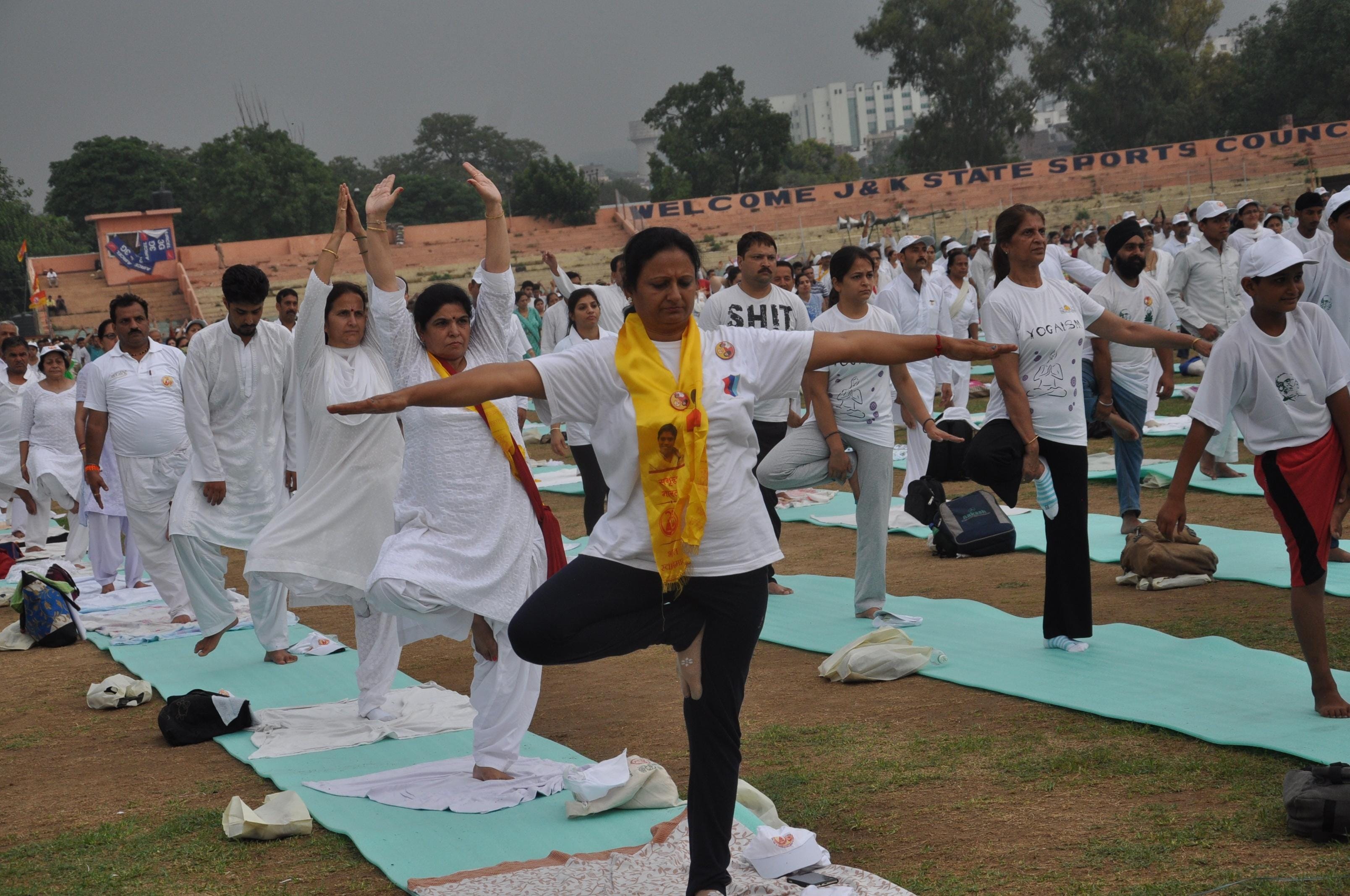 international yoga day was celebrated in jammu