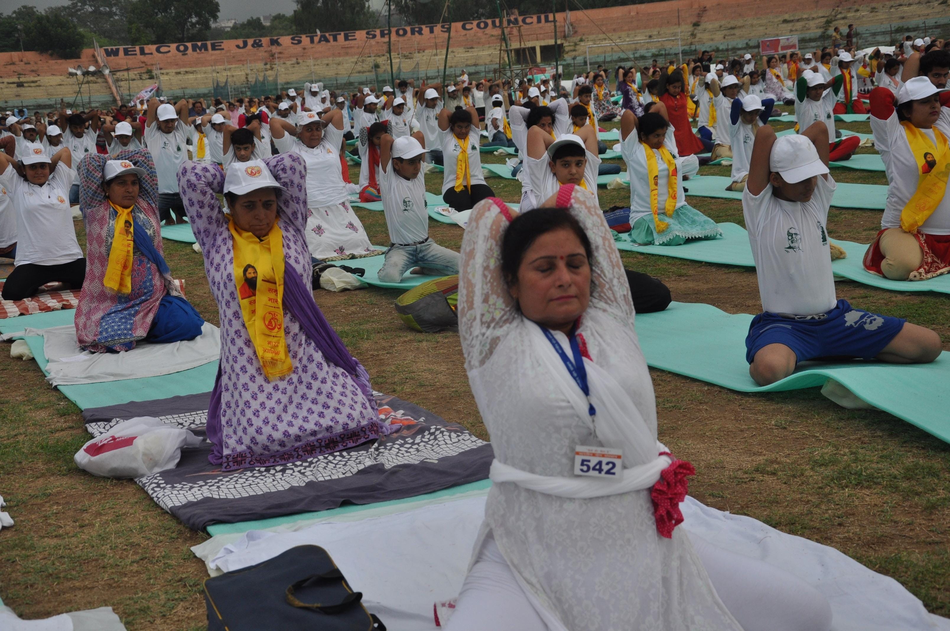international yoga day was celebrated in jammu
