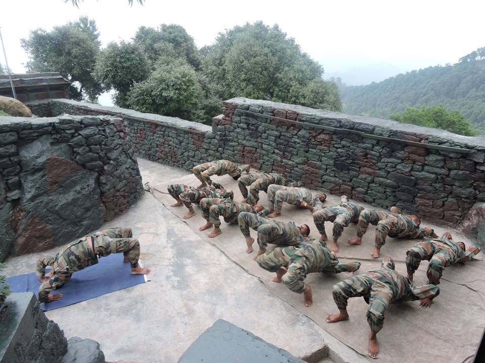 yoga at Siachen highest battle field