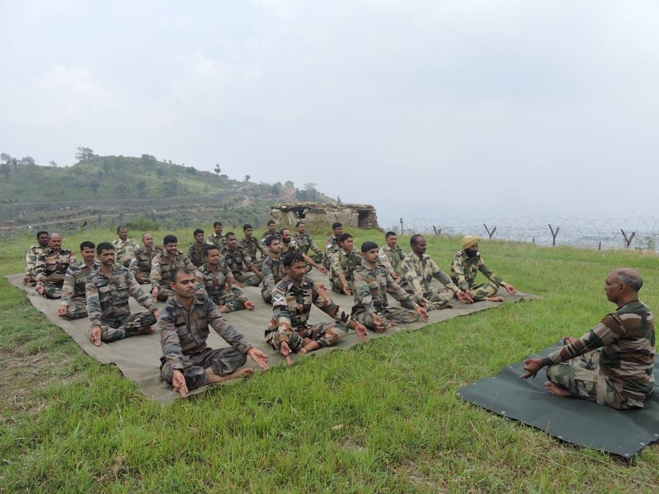 yoga at Siachen highest battle field