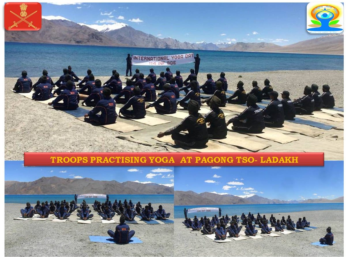 yoga at Siachen highest battle field