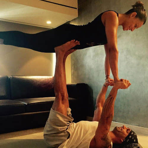 bollywood actresses doing hot yoga