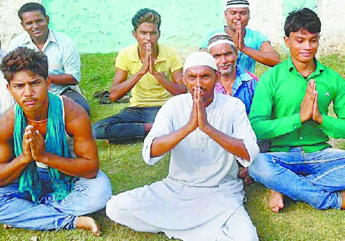 Good morning began with yoga to Bareilly