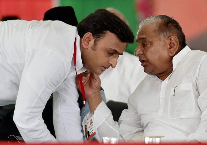now mulayam singh and akhilesh yadav face to face 