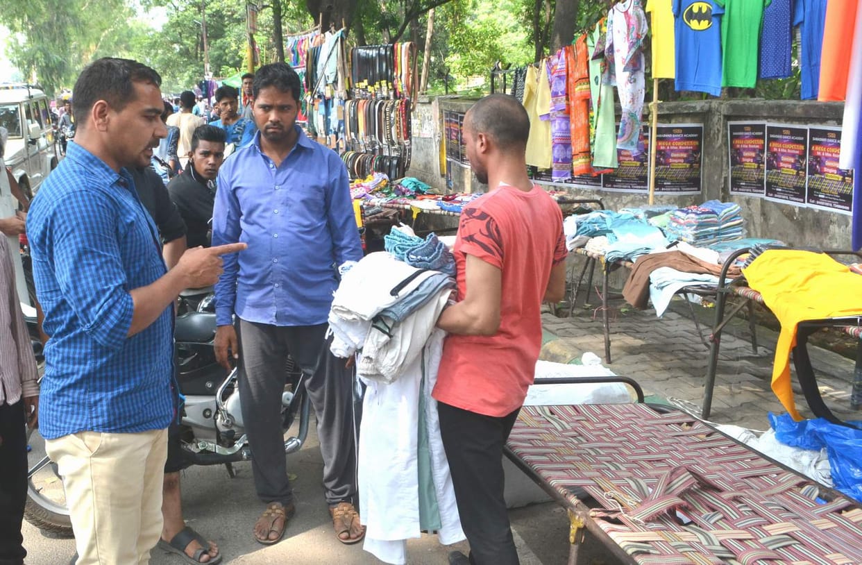 encroachment removed from budh bazar