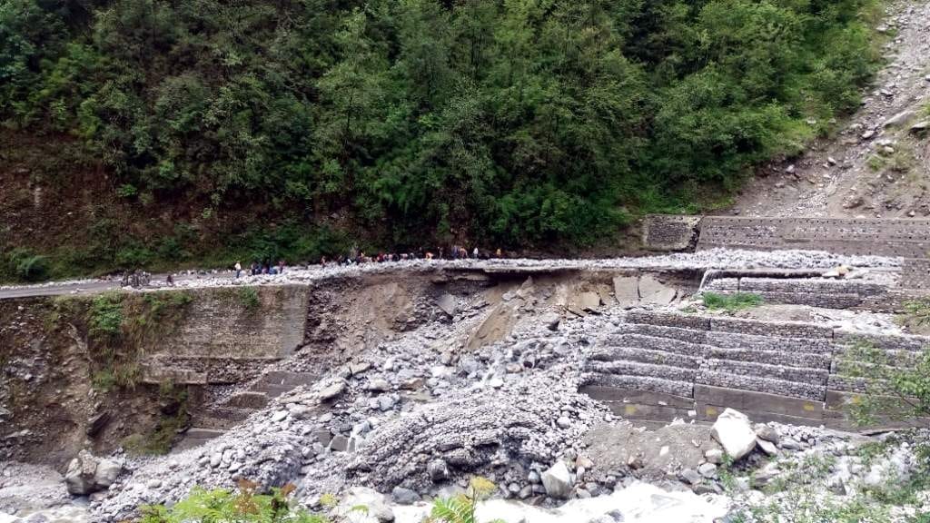 reason behind landslide in hilly areas