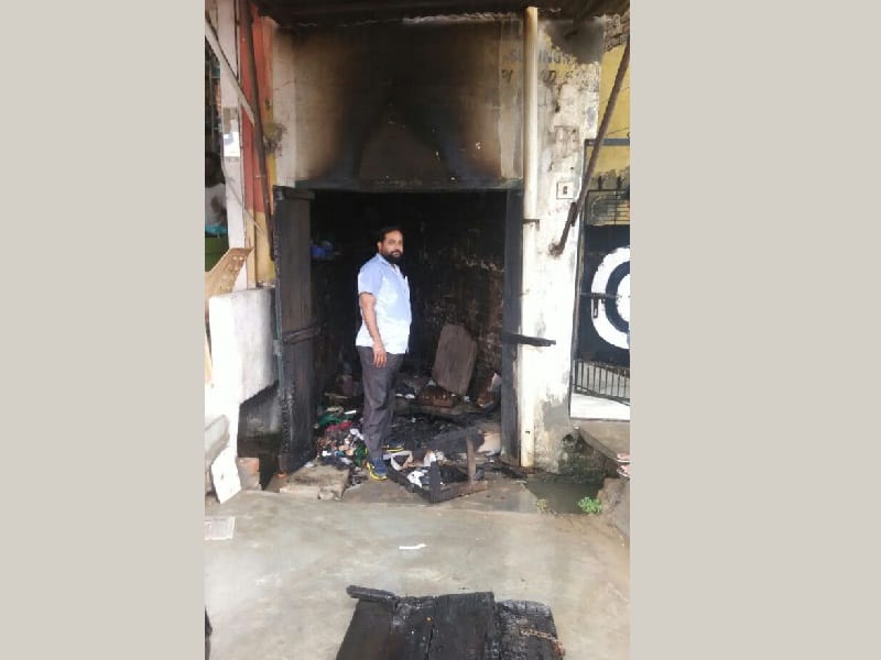fire, fire in gurdaspur, tailor shop burn in gurdaspur, gurdaspur, amritsar