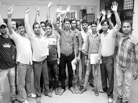 Empty positions protest adjustment