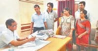 NHM workers, contract workers given notice, NHM workers sdm, ragulisation policy, fatehabad