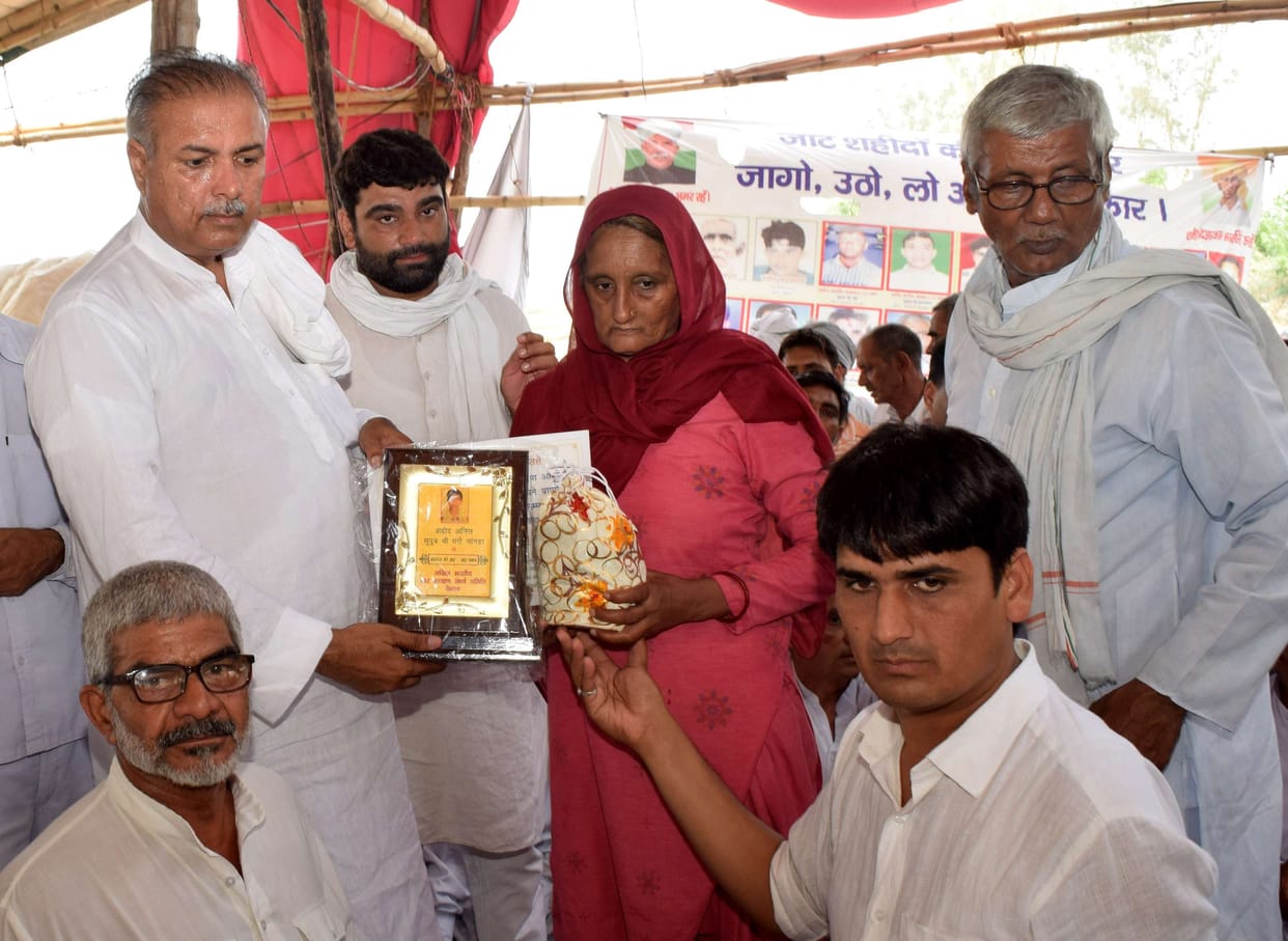 rohtak, economical help, panchayat, familiy, haryana, jat reservation, jat protest, yaspal malik
