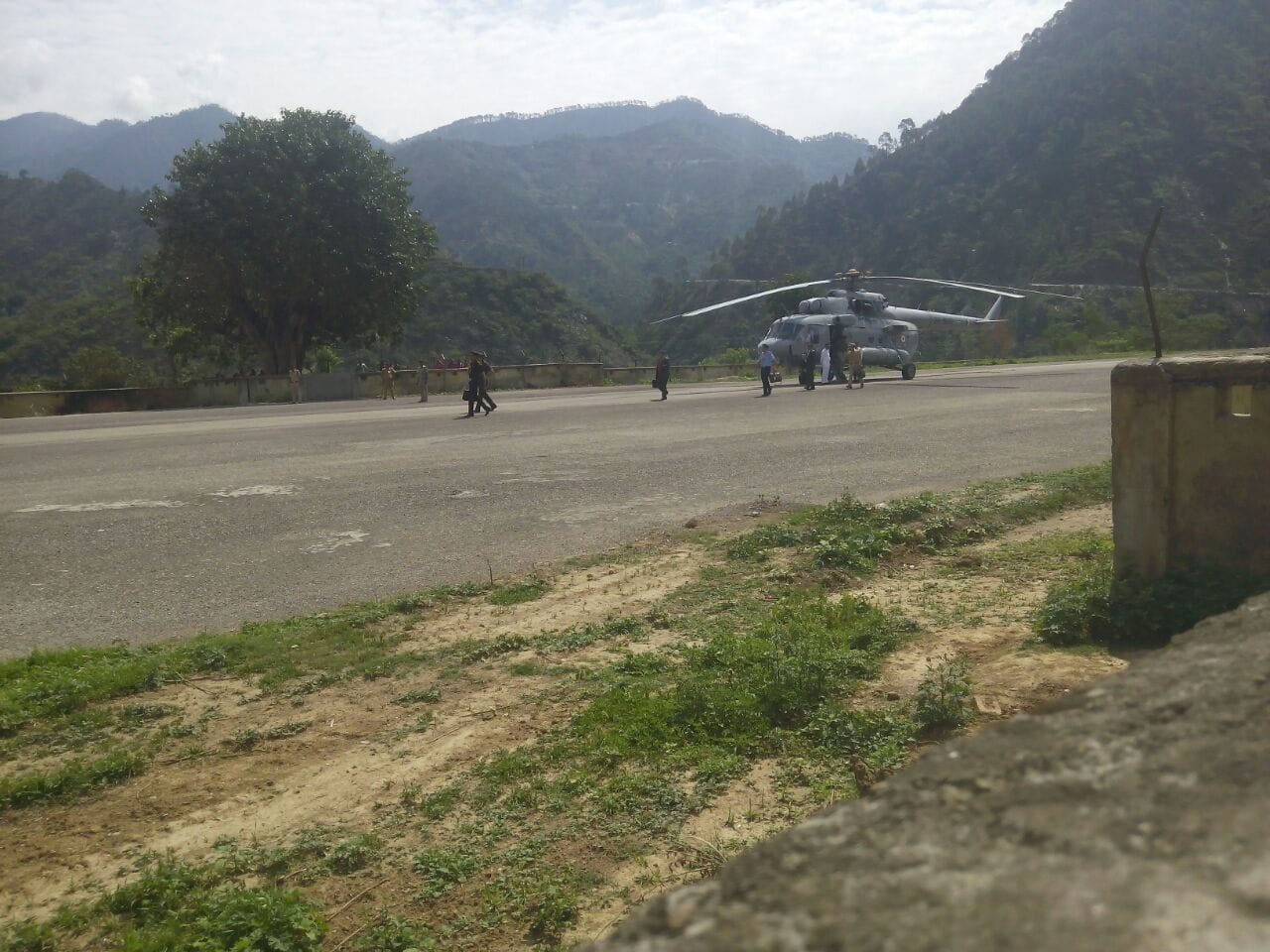 administration active on pm visit in mana village.