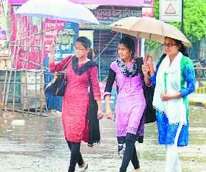 Knocking monsoon, havy rain fall