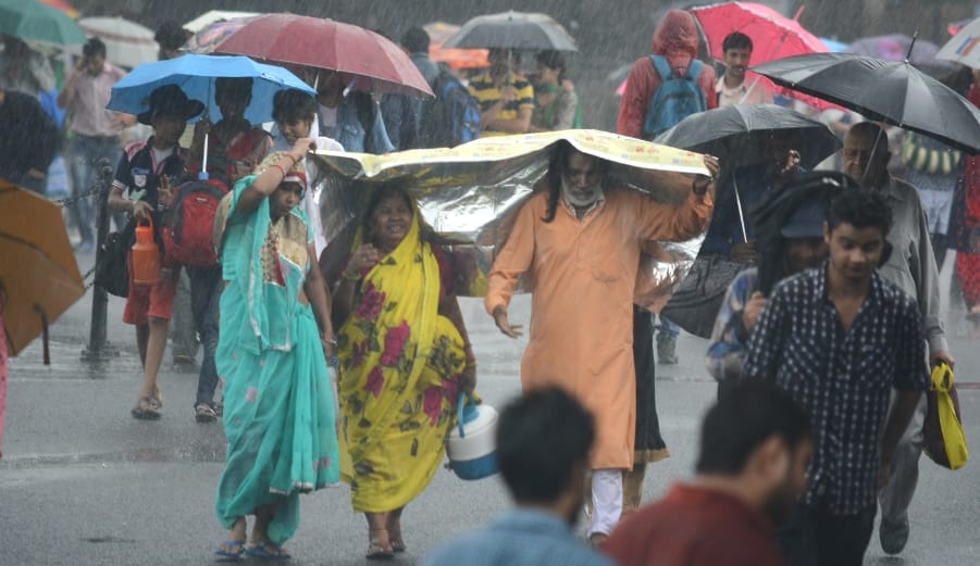 Monsoon second rainfall in himachal, live photos.
