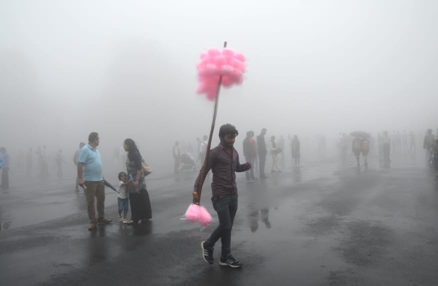 Monsoon second rainfall in himachal, live photos.