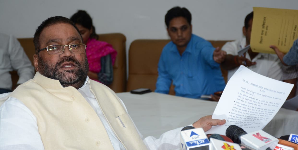 swami prasad counter attacks on mayawati