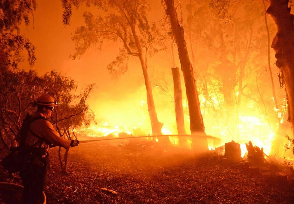 wildfire in harshil forest