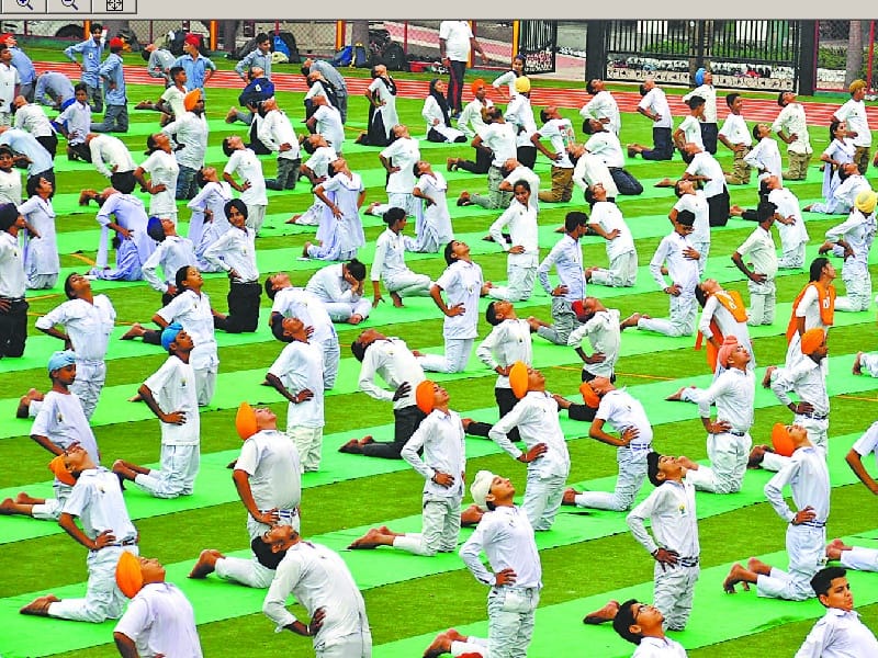 Yoga Camp, Yoga Camp in mohali, Thousnds people perform in Yoga Camp