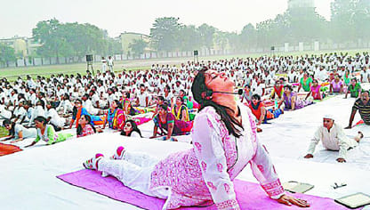Seekers yoga, pranayama availed for